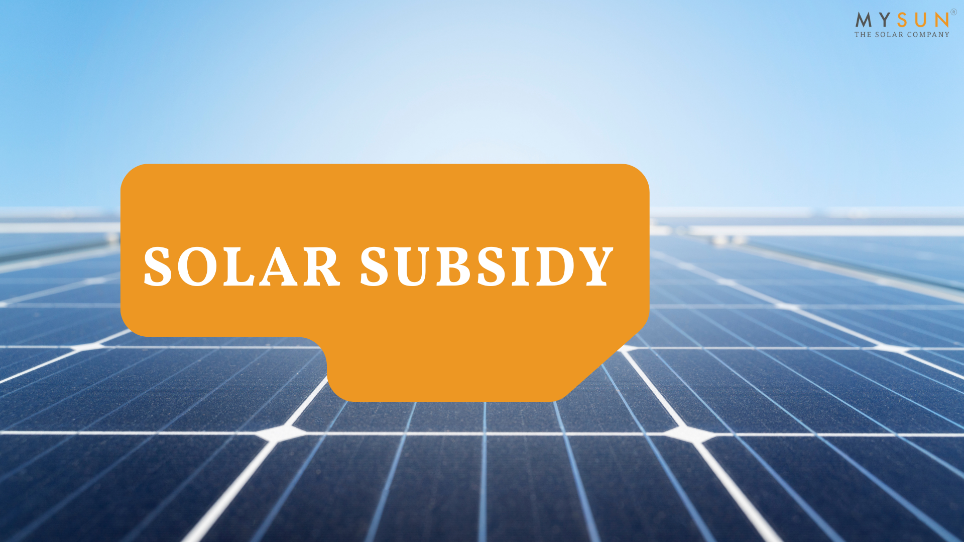 Big announcement on Solar Subsidy for Homes Rediscover the Sun with