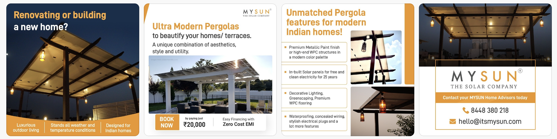 Luxury Pergolas Solar Systems for Homes