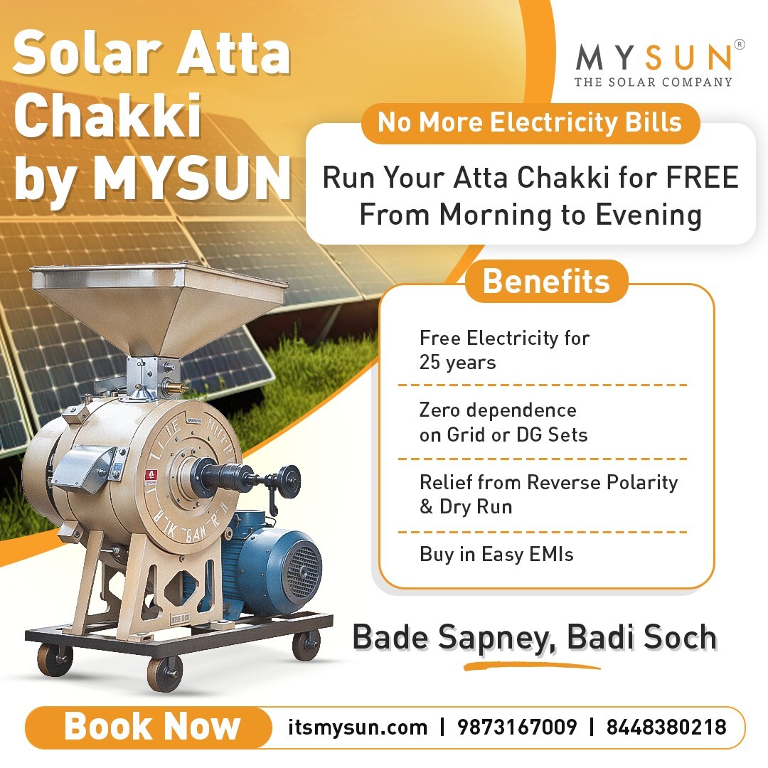 Solar Systems for Atta Chakki: Cut Power Costs by 80%